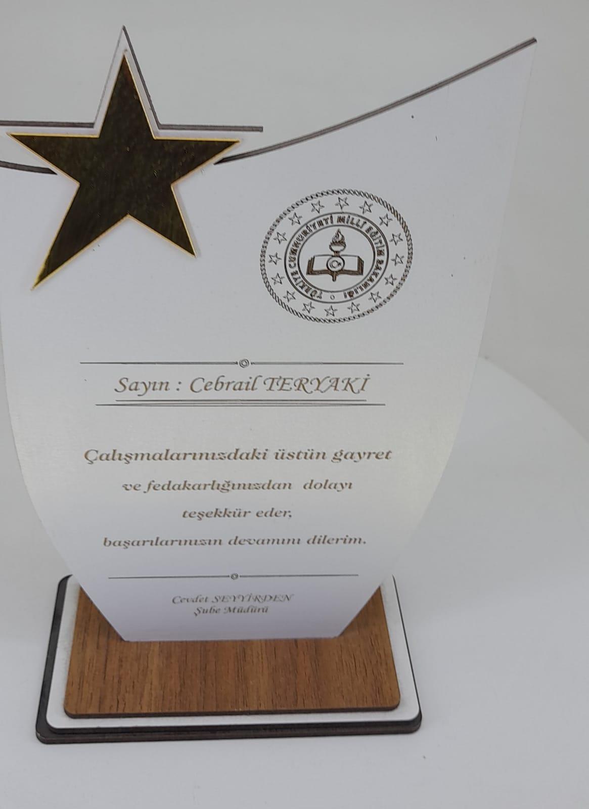 Kişiye Özel Plaket