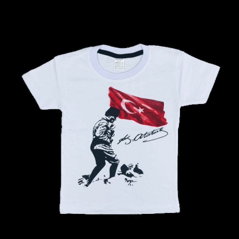 Atatürk Baskılı Koca Tepe Tişört 5-15 Yaş