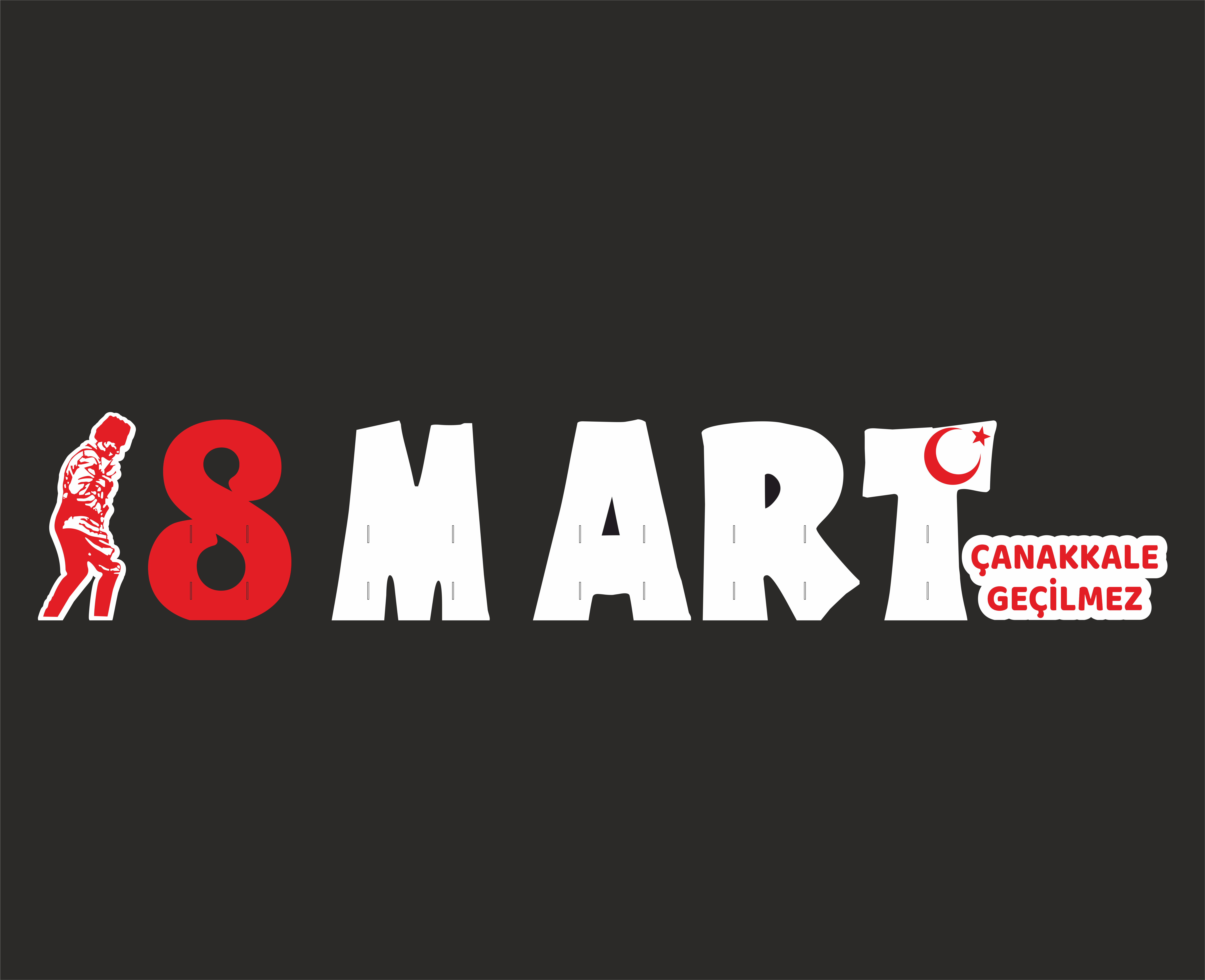 18 MART Çanakkale Geçilmez AHŞAP DEKOR