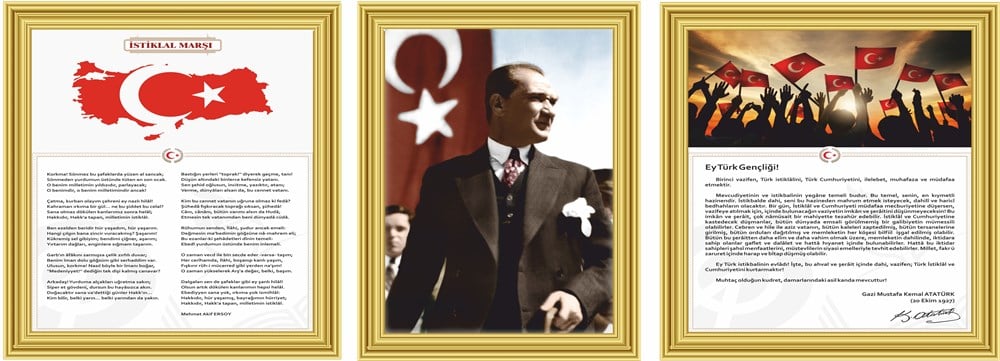 3'lü Set Atatürk - Gençliğe Hitabe - İstiklal Marşı