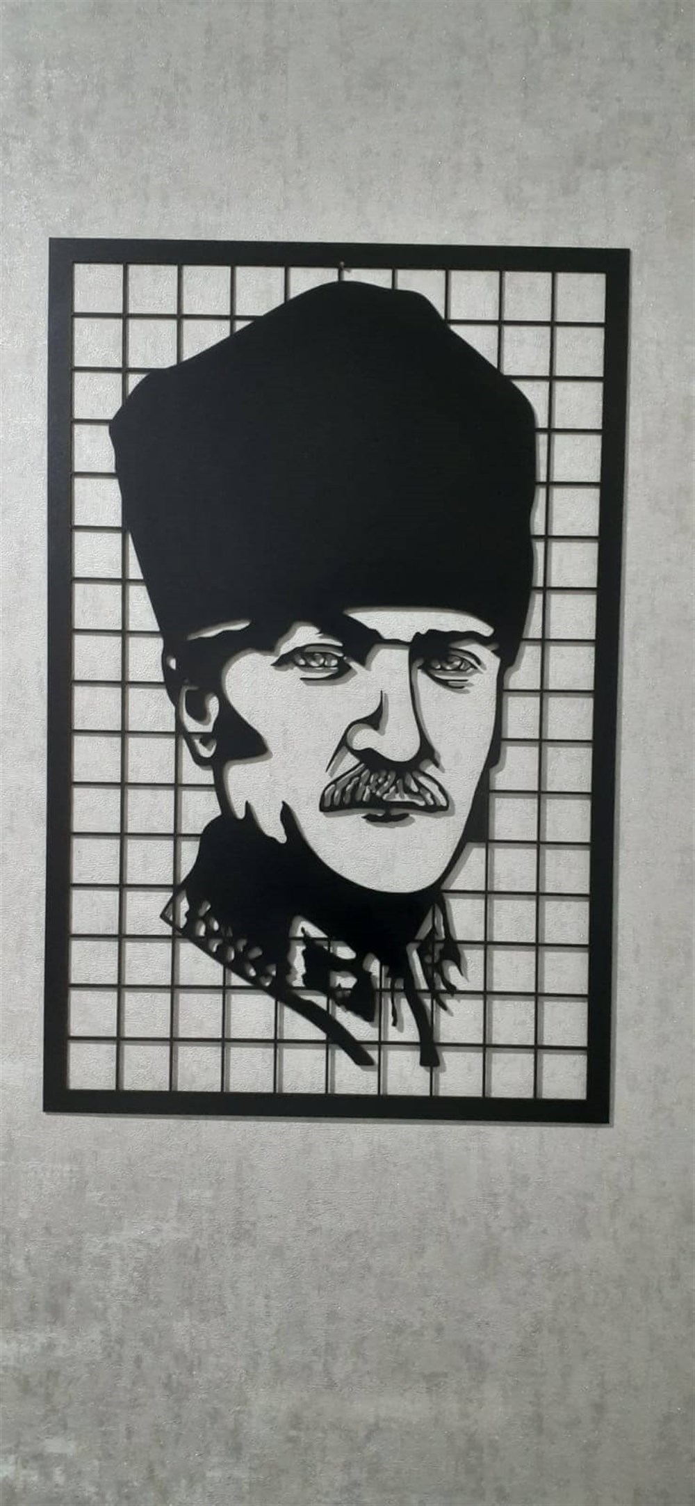 Lazer Kesim Atatürk Duvar Tablo
