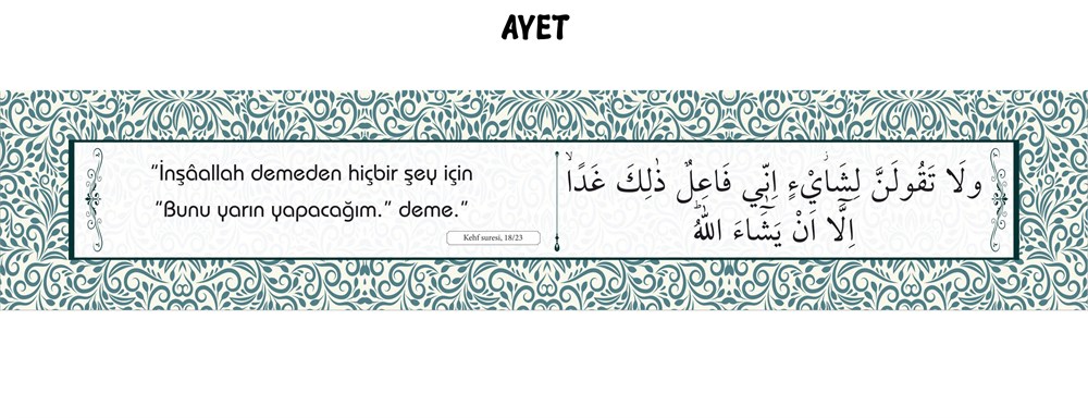 Dini Ayet Kiriş Yazıları