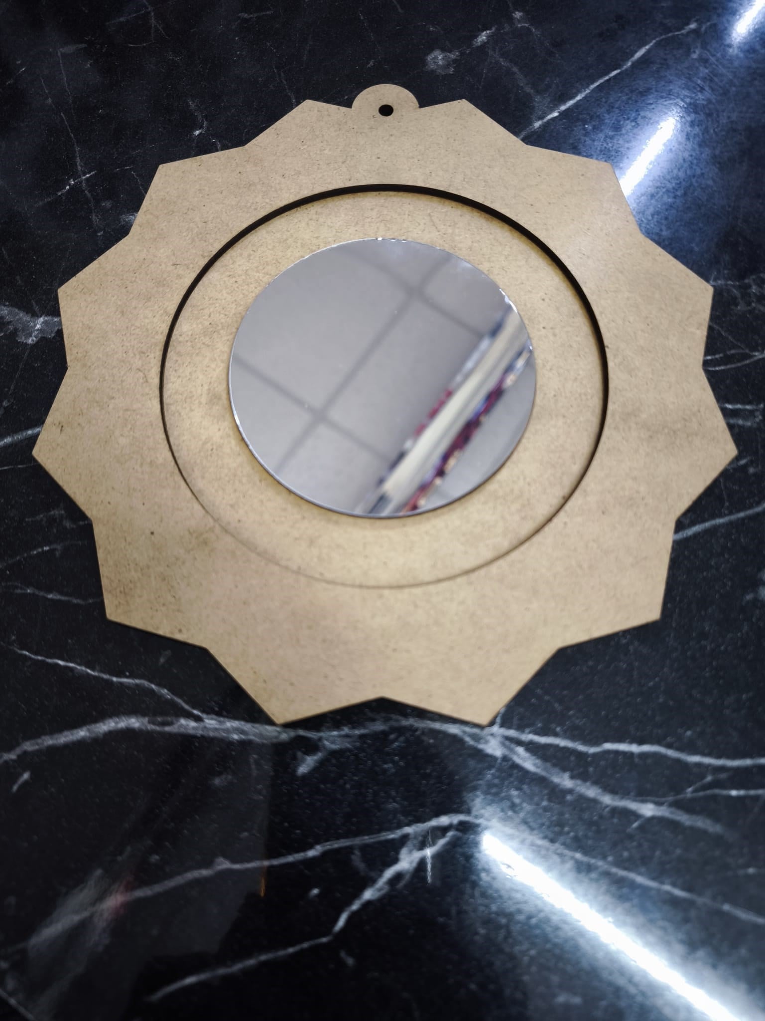 Okulekspres Çocuklar İçin Ahşap aoyama Duvar Aynası Pleksi Ayna Ahşap Boyanabilir Ahşap Duvar Aynası 