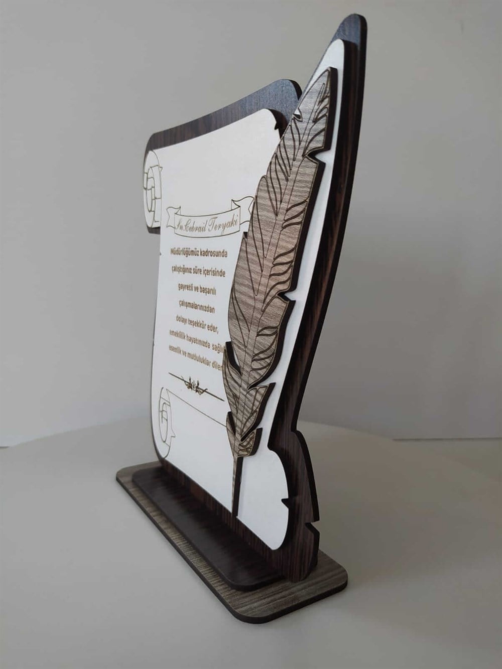 Kişiye Özel İsim Ahşap Mdf Plaket