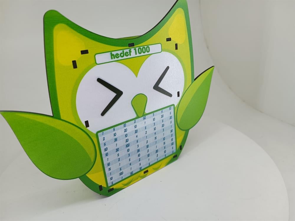 Ahşap Para Biriktirme Kumbarası Parabox İşaretlenen Kumbara