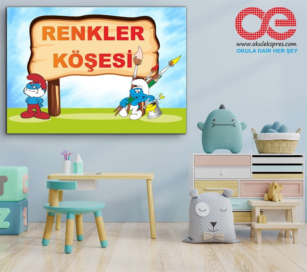 5-Renkler Köşesi Şirinler Poster- Afiş.