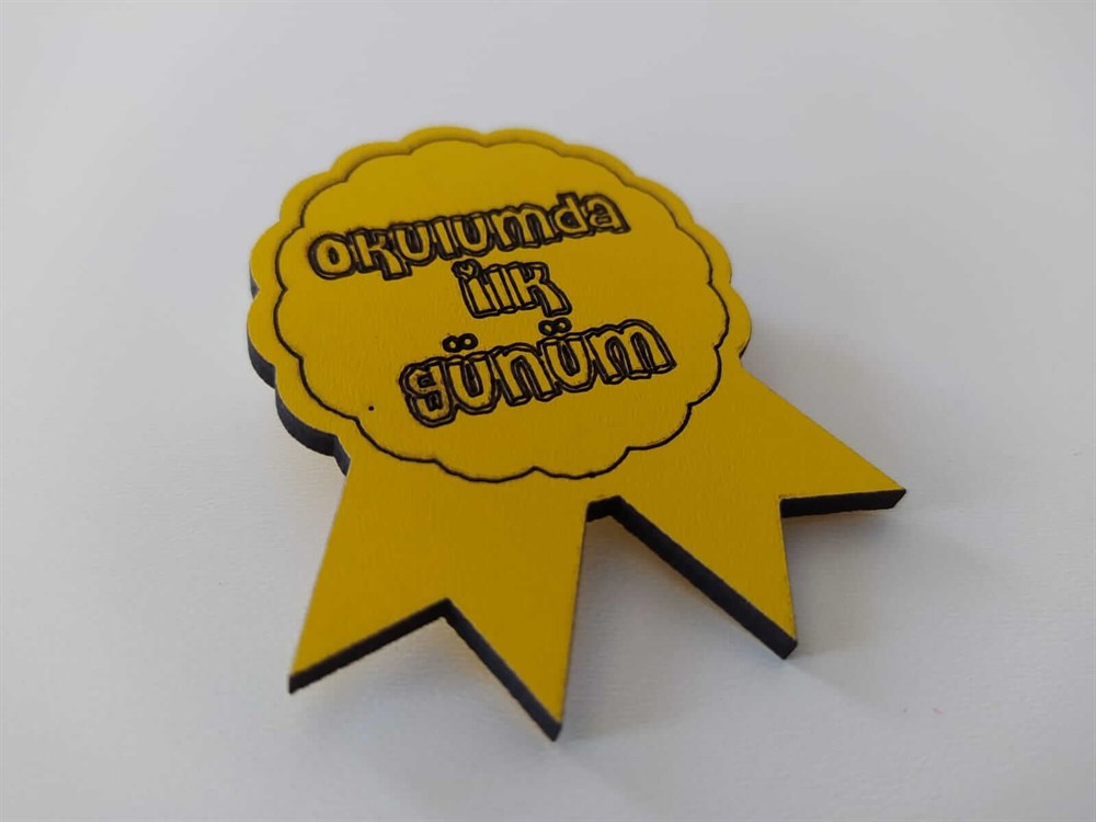 Kişiselleştirilebilir 3 mm Mdf Yaka İsimliği