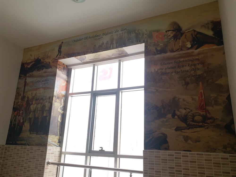 3D MİLLİ MÜCADELE SİLİNEBİLİR ÖZEL ÖLÇÜ DUVAR KAĞIDI 