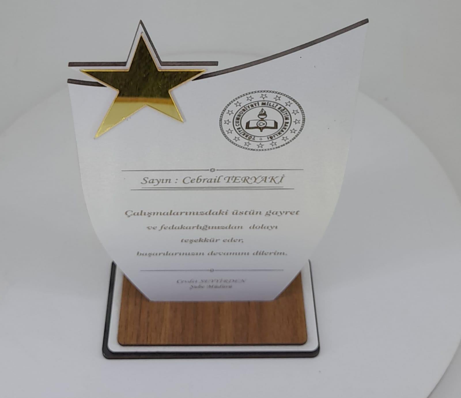 Kişiye Özel Plaket