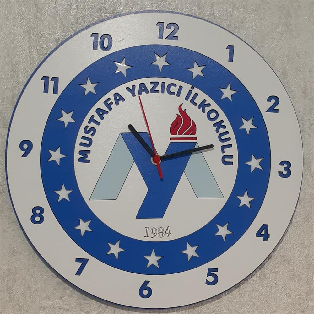 Özel Lazer Kesim Mdf Hediyelik Dekor Saat