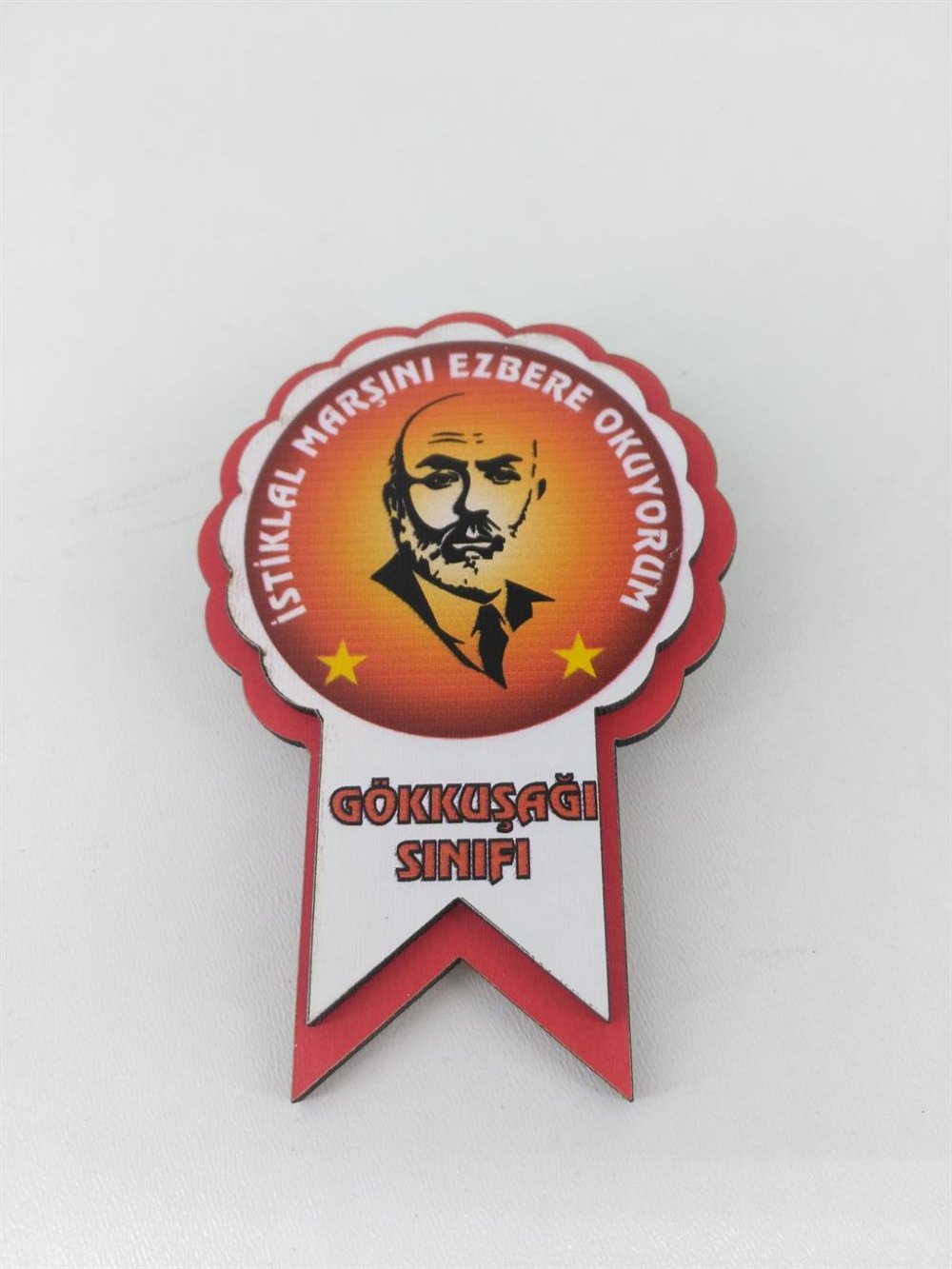 İstiklal Marşını Ezbere Okuyorum Temalı Mdf Kokart