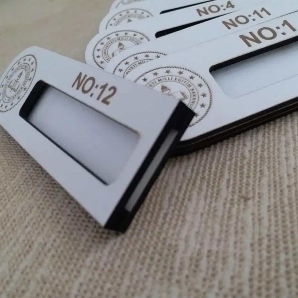 3 mm Mdf Öğrenci ve Öğretmen Dolap İsimliği