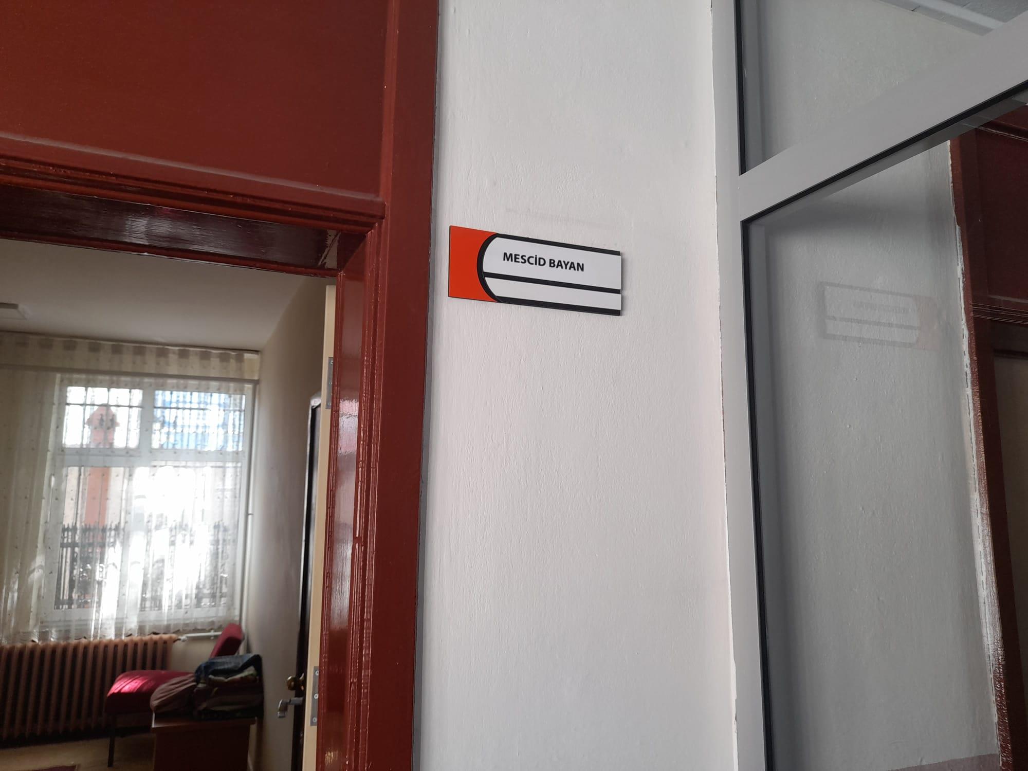 Mdf Lazer Kesim Ortaöğretim Sınıf Kapı İsimliği Tabela Ahşap