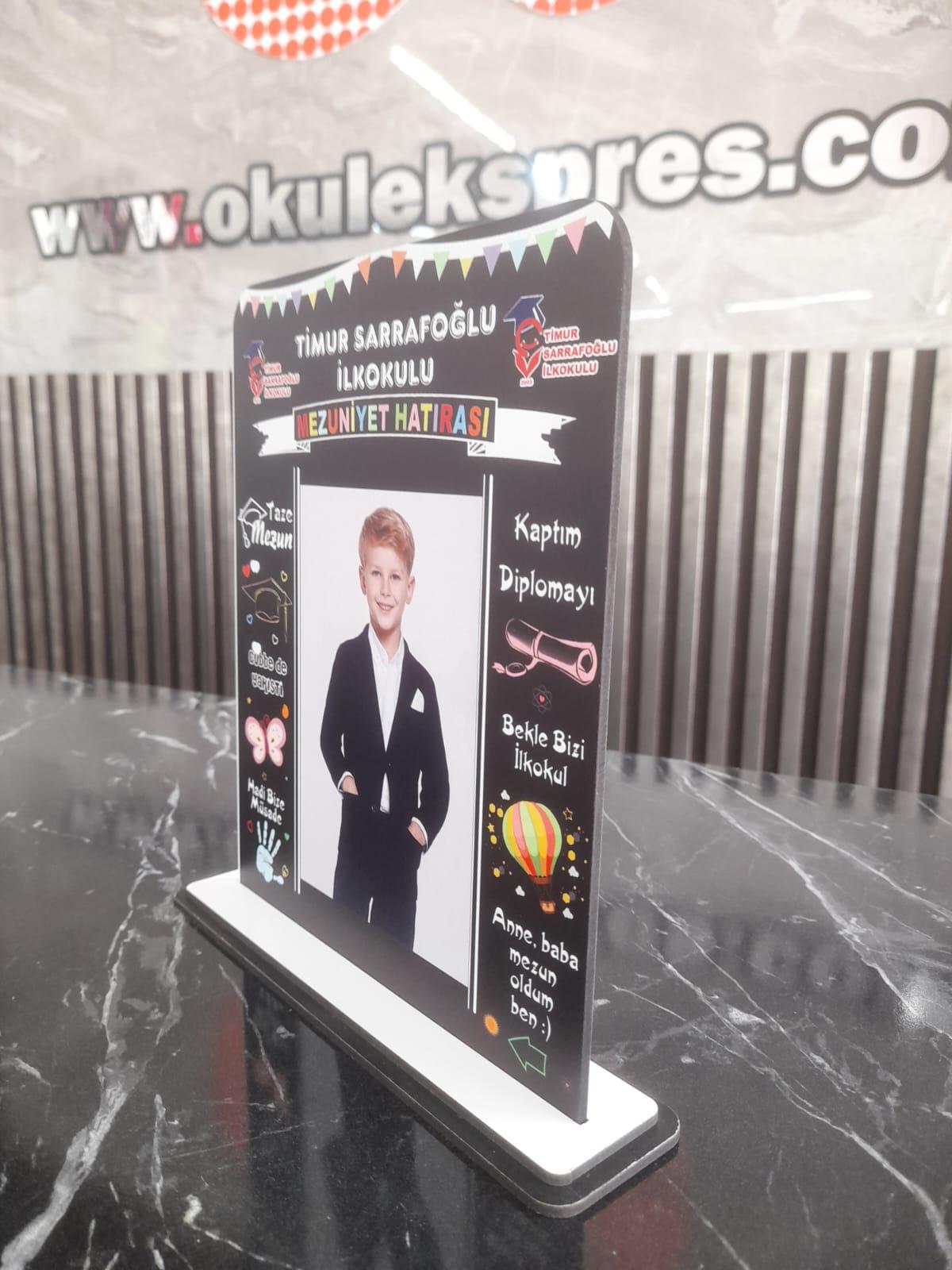 Kişiye Özel Mezuniyet Hatırası Ahşap Plaket Model 6