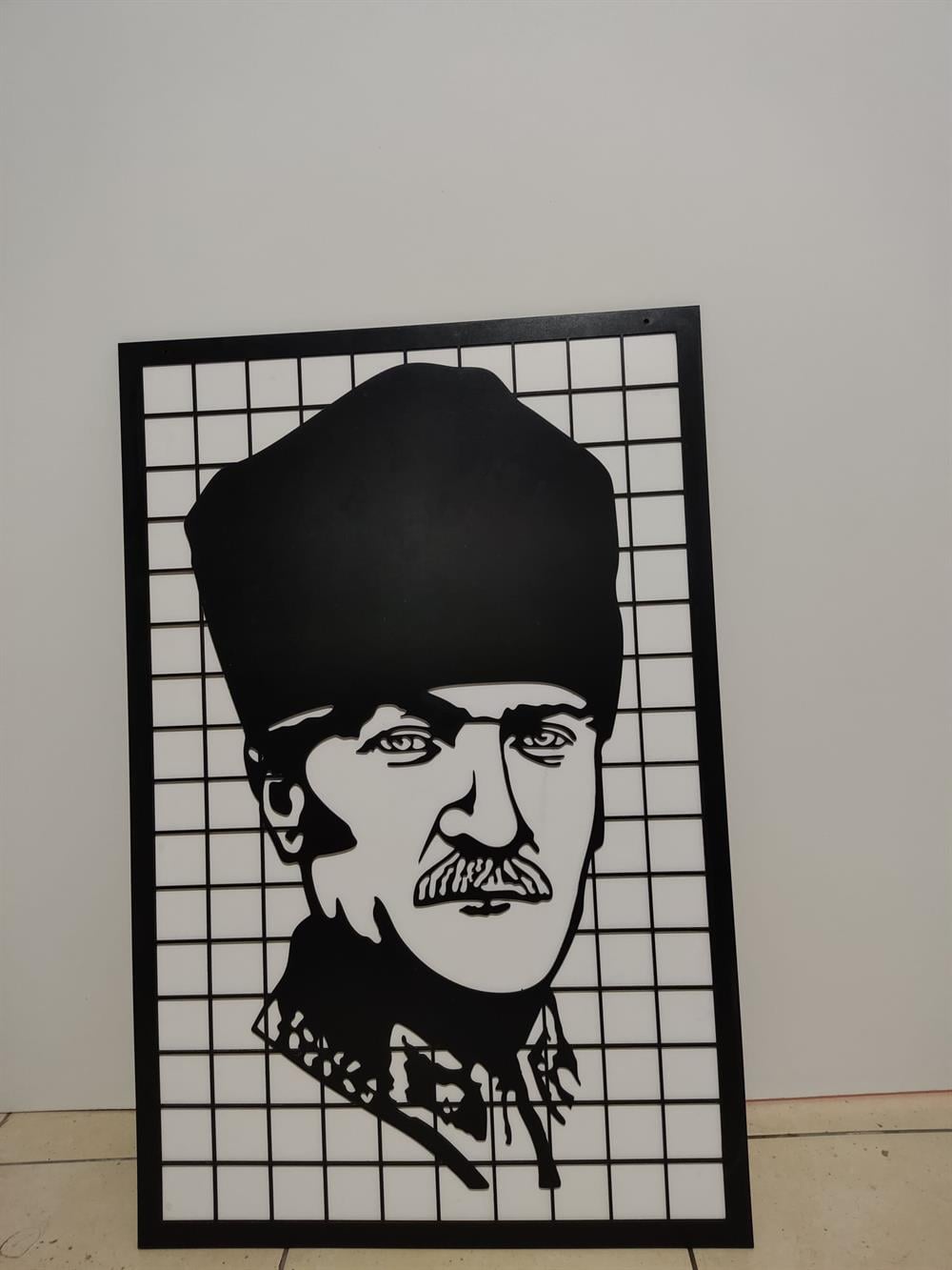 Lazer Kesim Atatürk Duvar Tablo