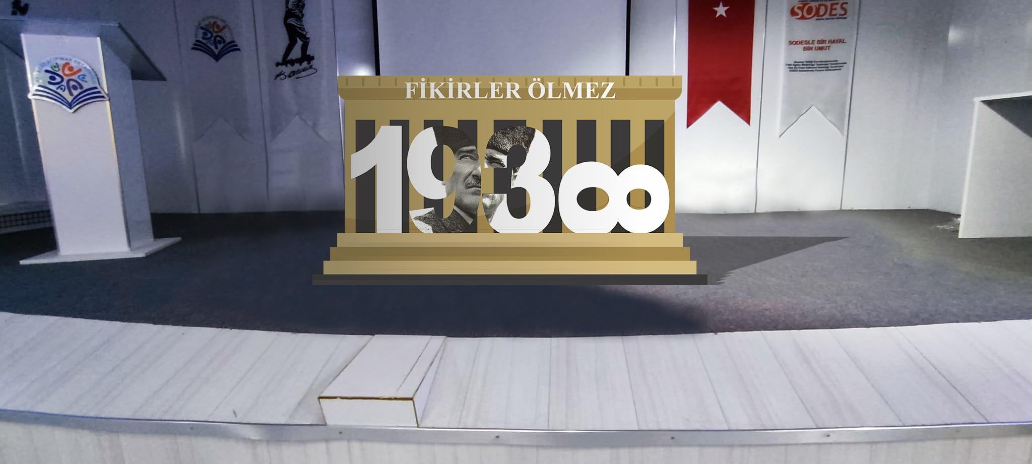 1938 Temalı Ahşap Maket Dekor