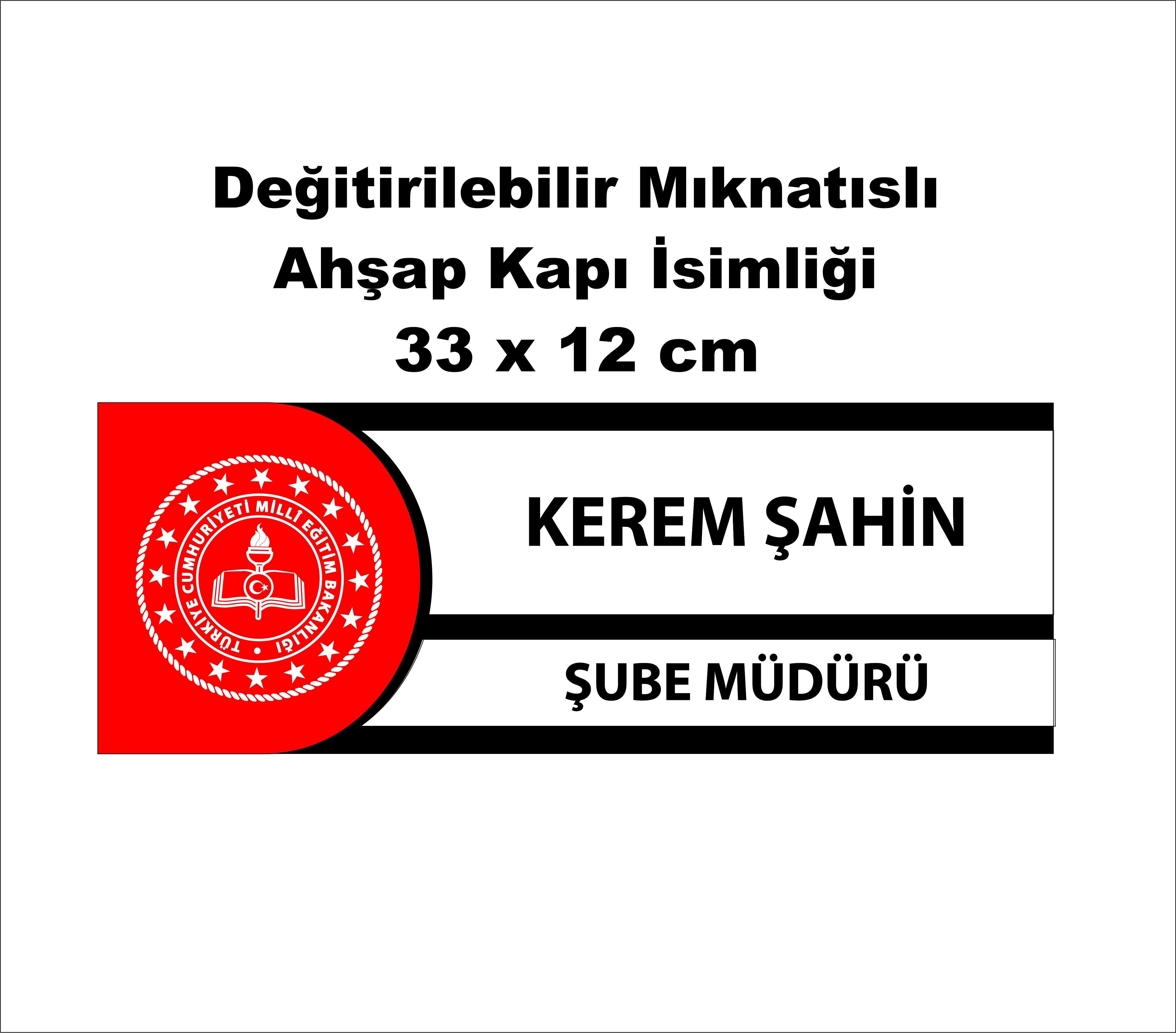 Mdf Lazer Kesim Ortaöğretim Sınıf Kapı İsimliği Tabela Ahşap