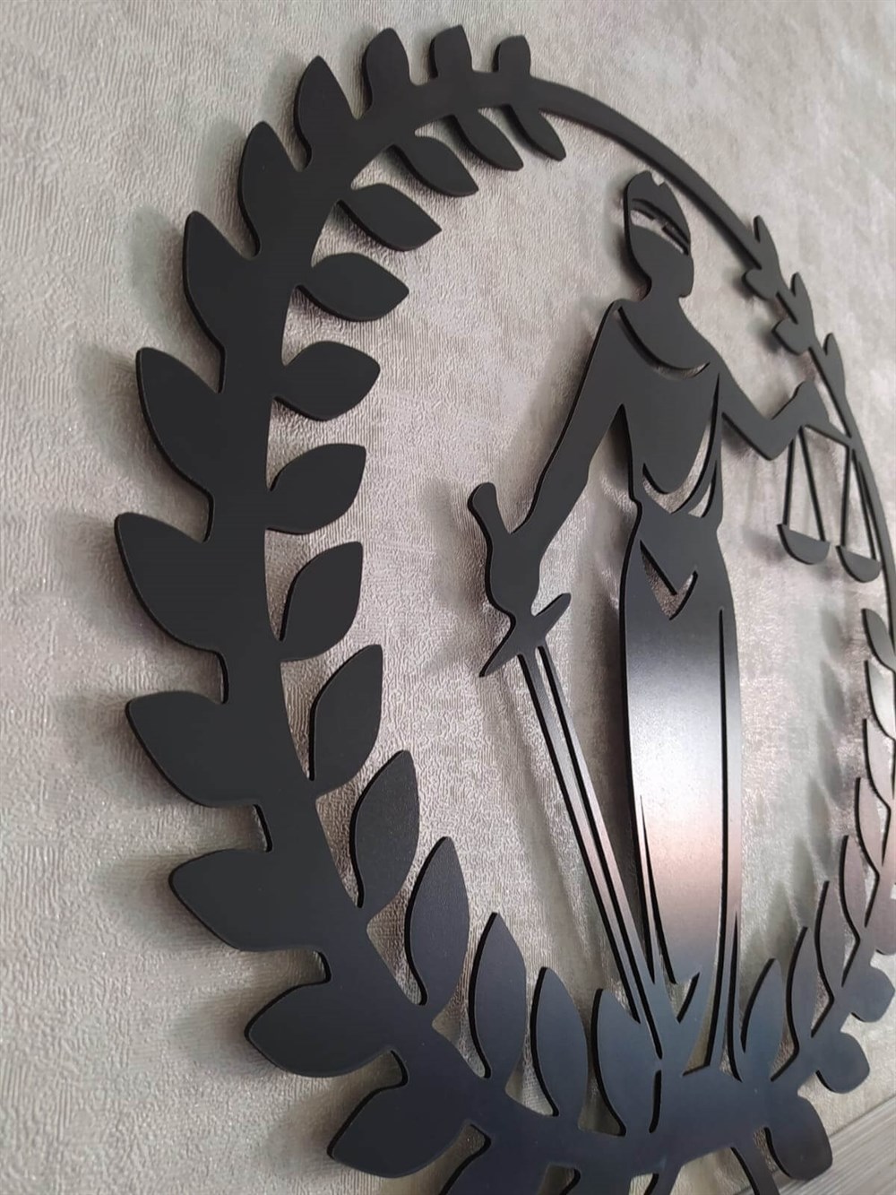 Lazer Kesim Dekor 3mm Mdf Hediyelik Adalet Duvar Dekor