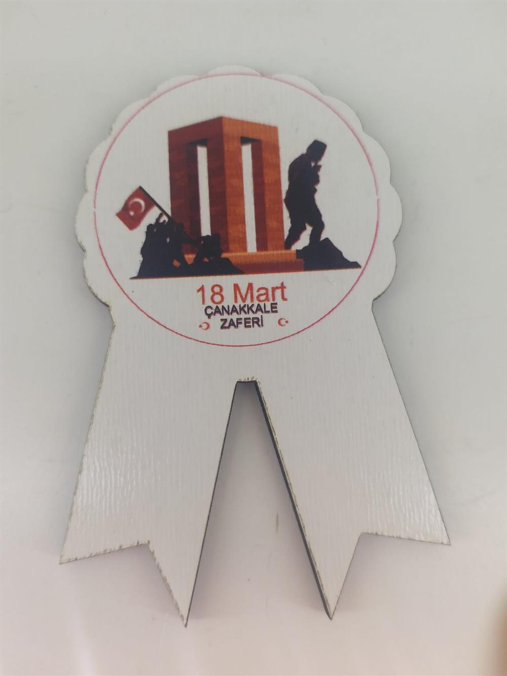 18 Mart Çanakkale Zaferi Temalı Mdf Kokart