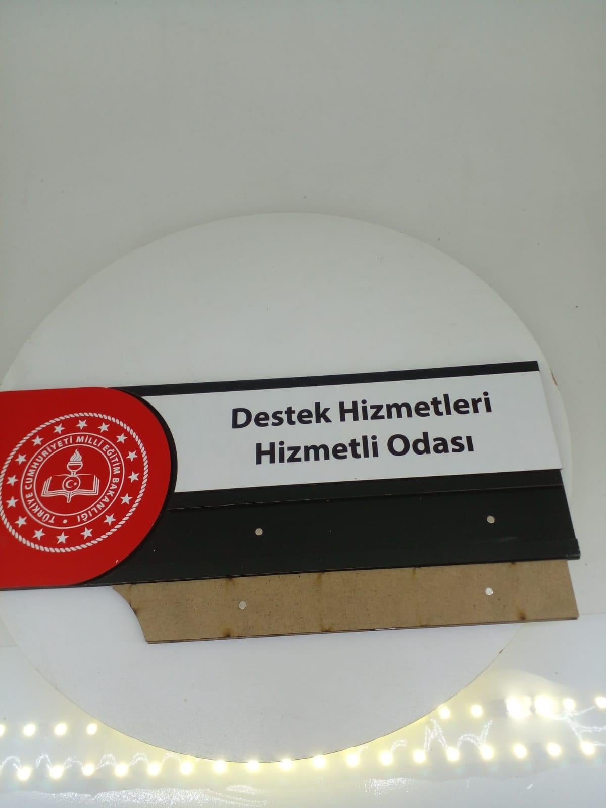Mdf Lazer Kesim Ortaöğretim Sınıf Kapı İsimliği Tabela Ahşap