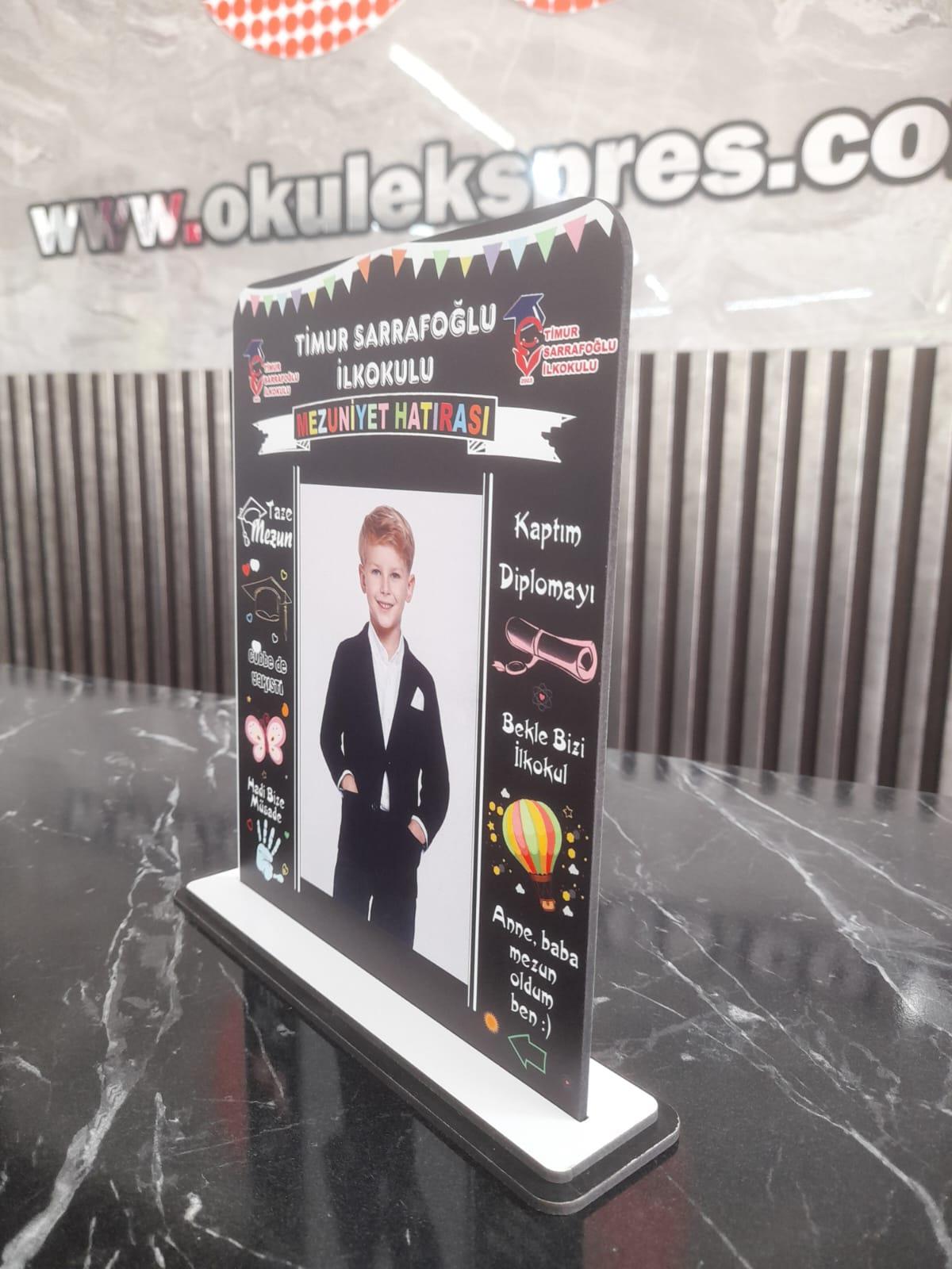 Kişiye Özel Mezuniyet Hatırası Ahşap Plaket Model 6