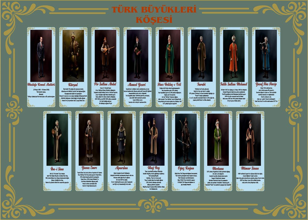 Türk Büyükleri Afiş Poster 