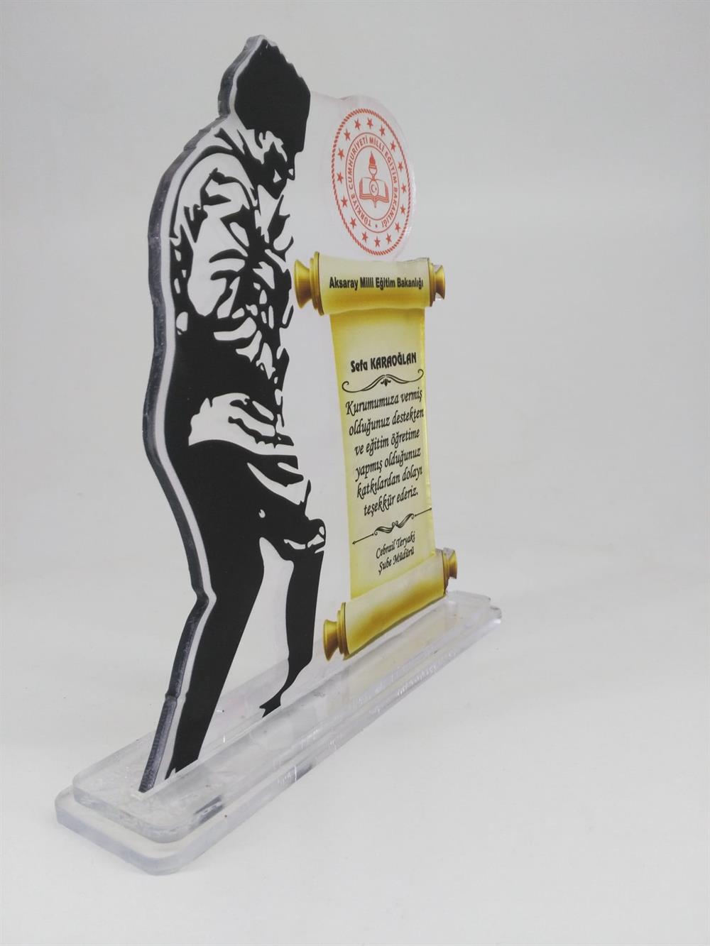 Kişiye Özel Atatürk Pleksi Plaket