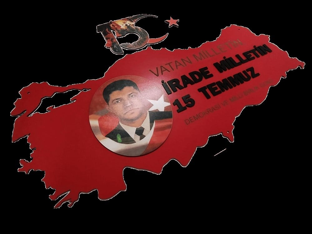 15 Temmuz Köşesi-Panosu Lazer Kesim Mdf