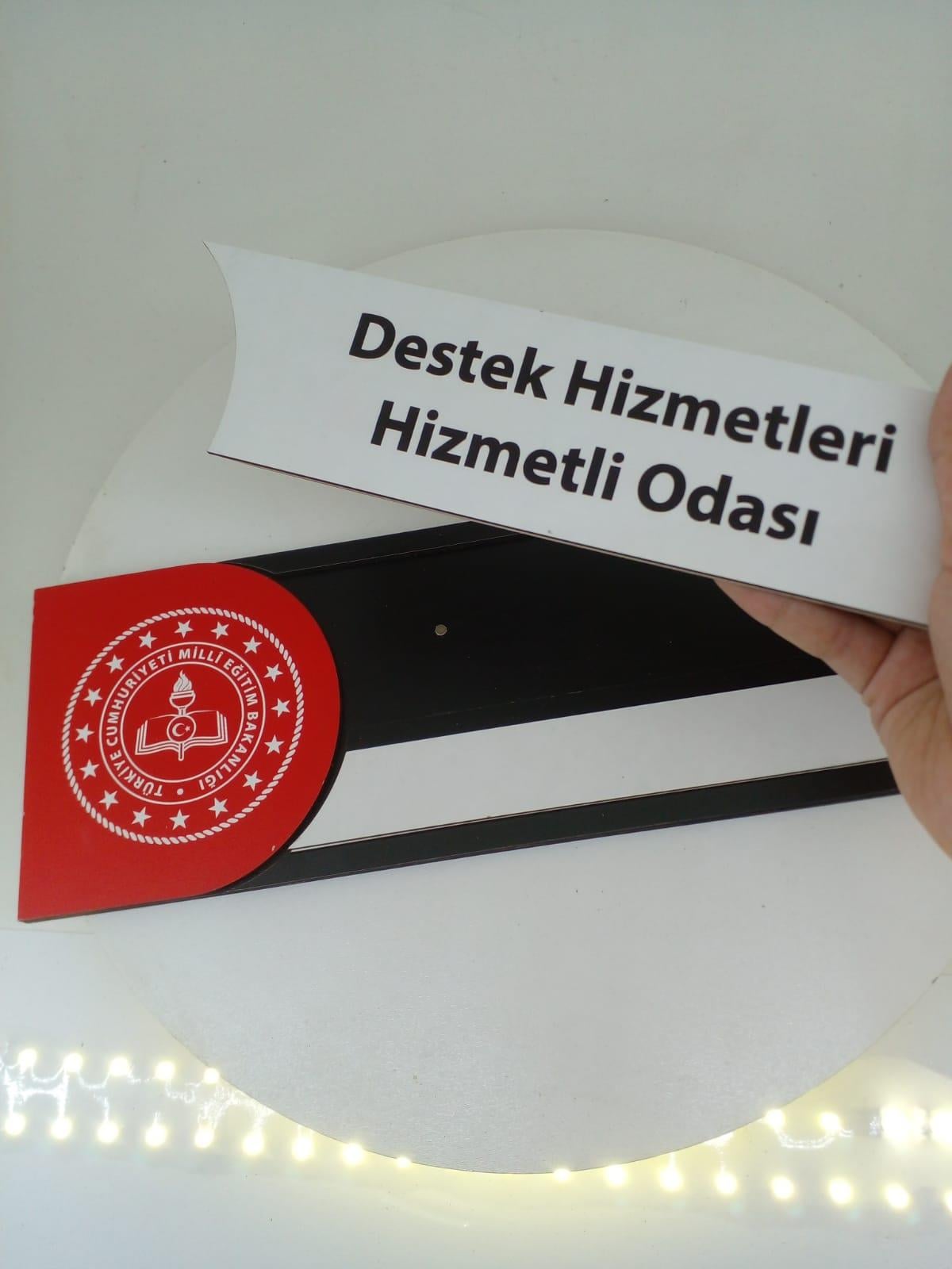 Mdf Lazer Kesim Ortaöğretim Sınıf Kapı İsimliği Tabela Ahşap