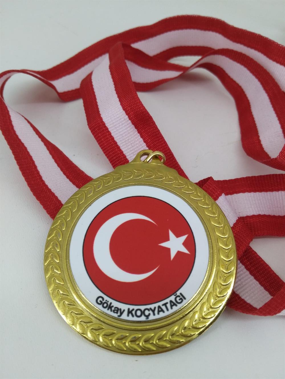 Bayrak Temalı Dijital Baskı Madalya 