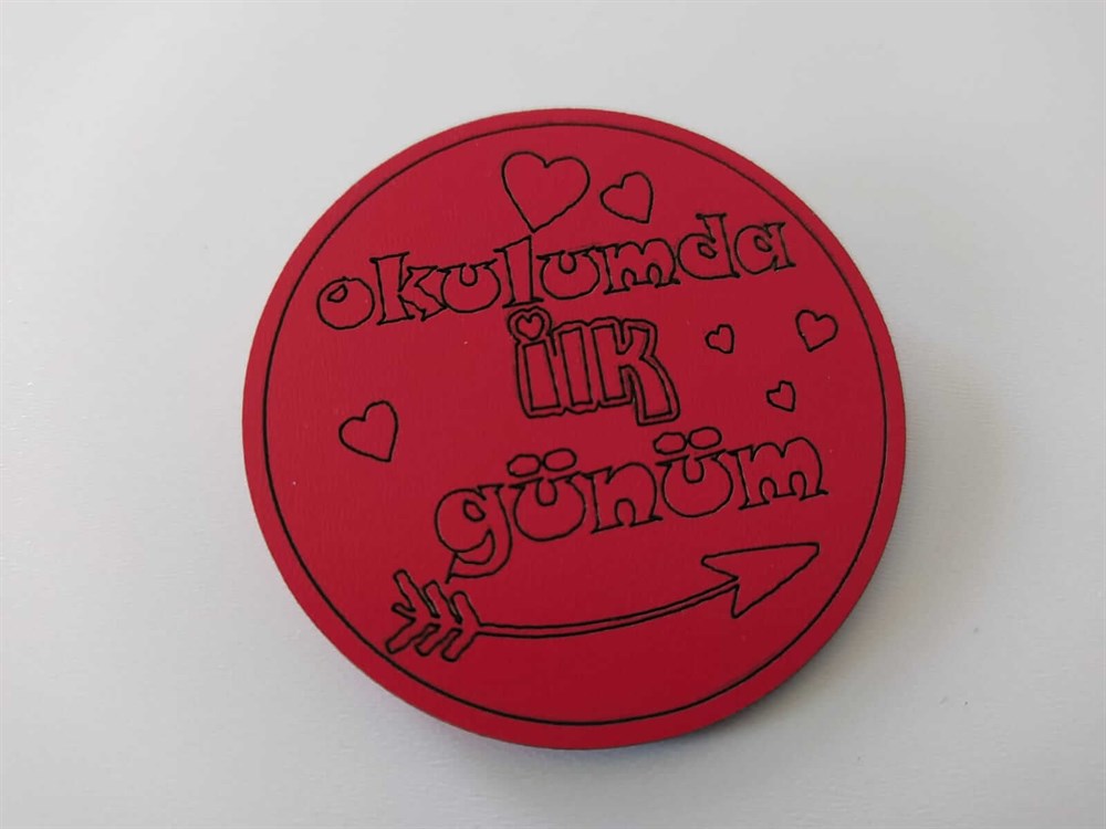 Kişiselleştirilebilir 3 mm Mdf Yaka İsimliği