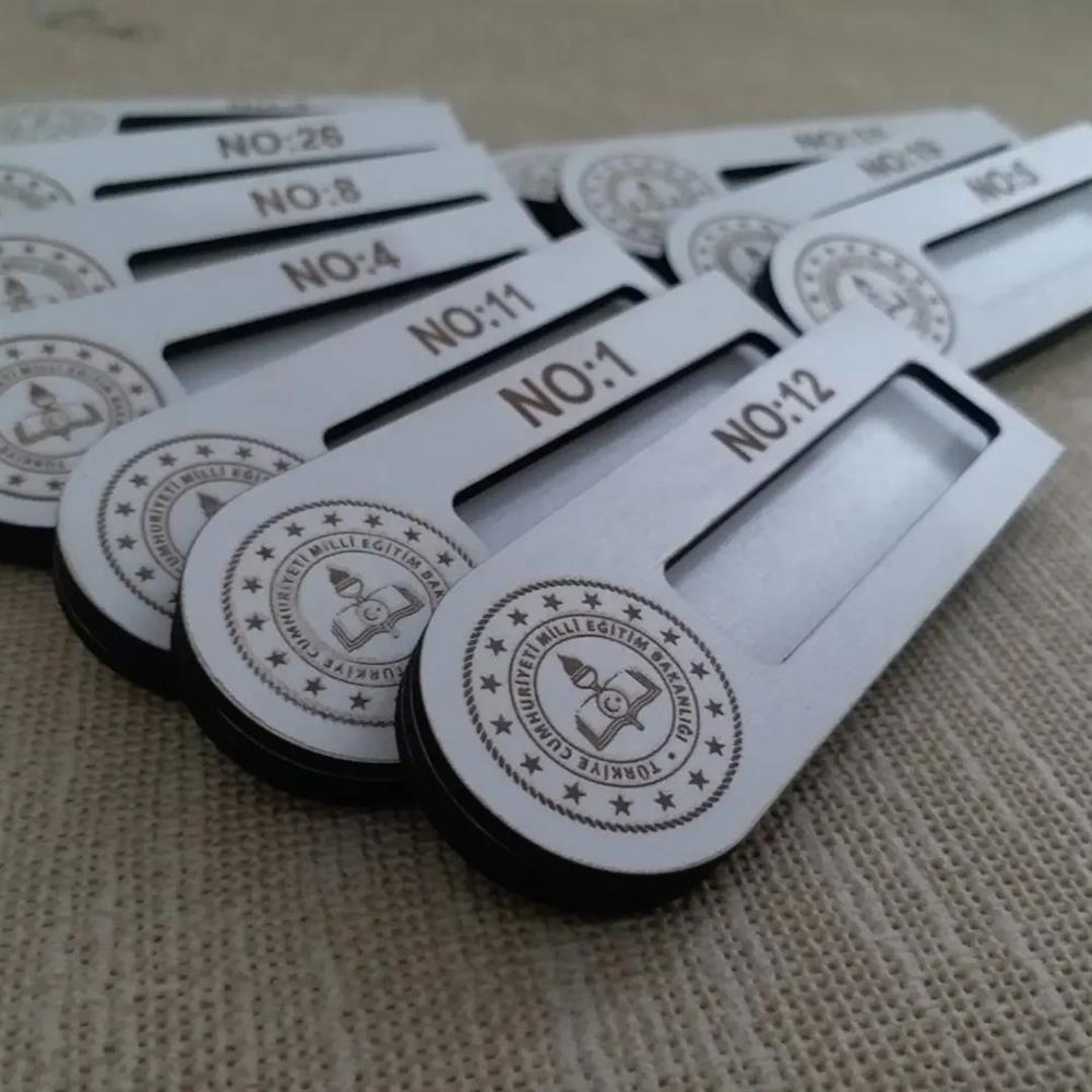 3 mm Mdf Öğrenci ve Öğretmen Dolap İsimliği