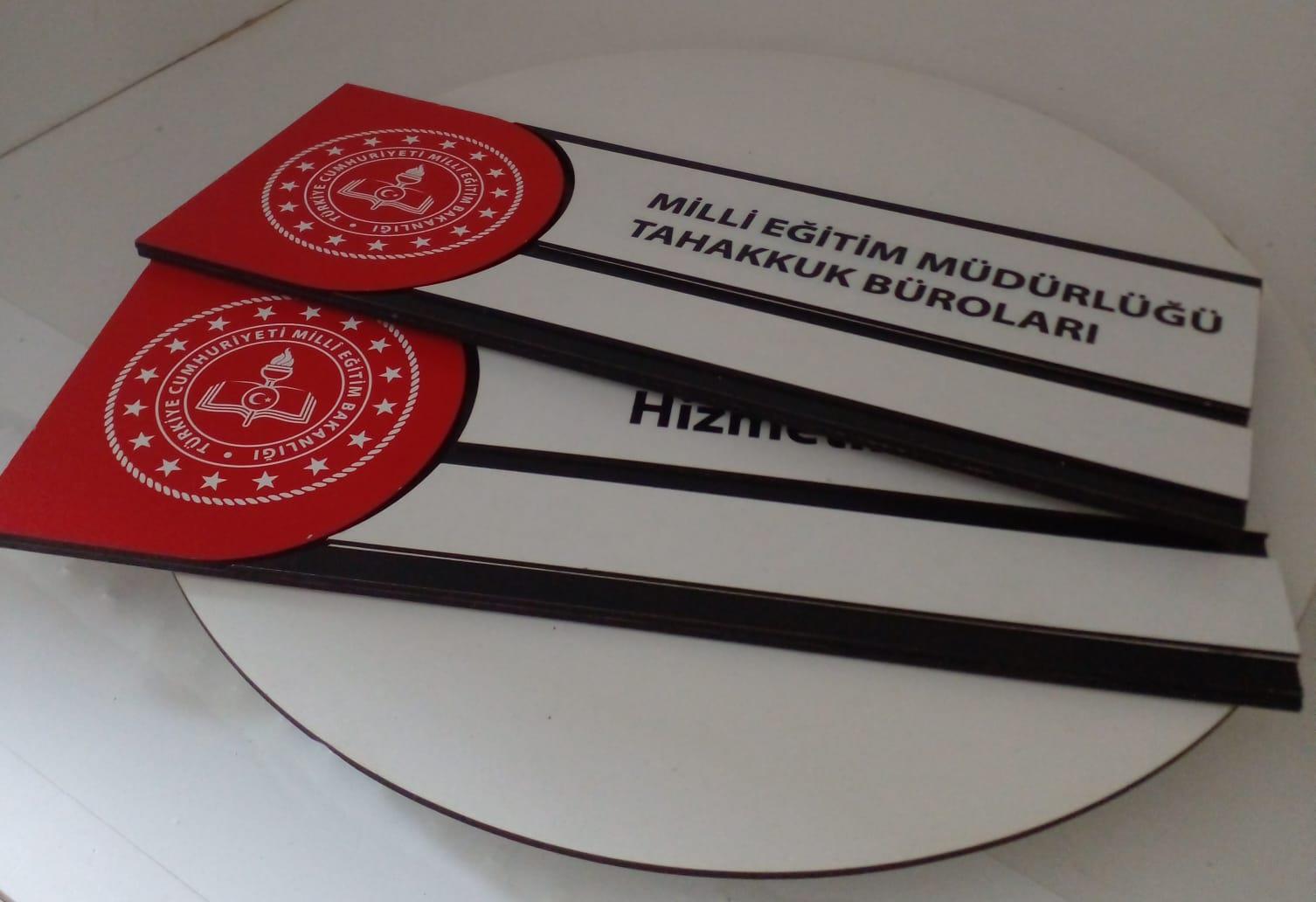 Mdf Lazer Kesim Ortaöğretim Sınıf Kapı İsimliği Tabela Ahşap