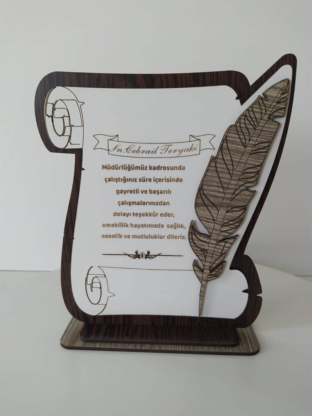 Kişiye Özel İsim Ahşap Mdf Plaket