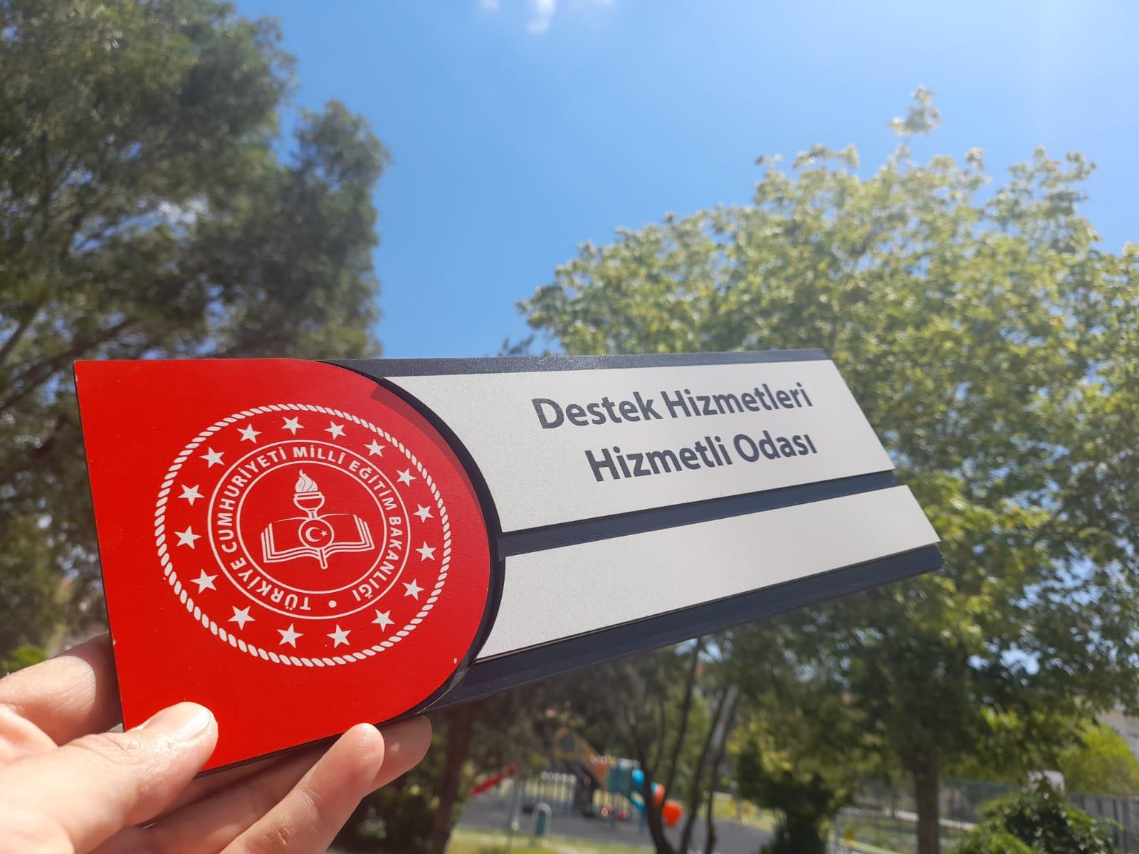 Mdf Lazer Kesim Ortaöğretim Sınıf Kapı İsimliği Tabela Ahşap