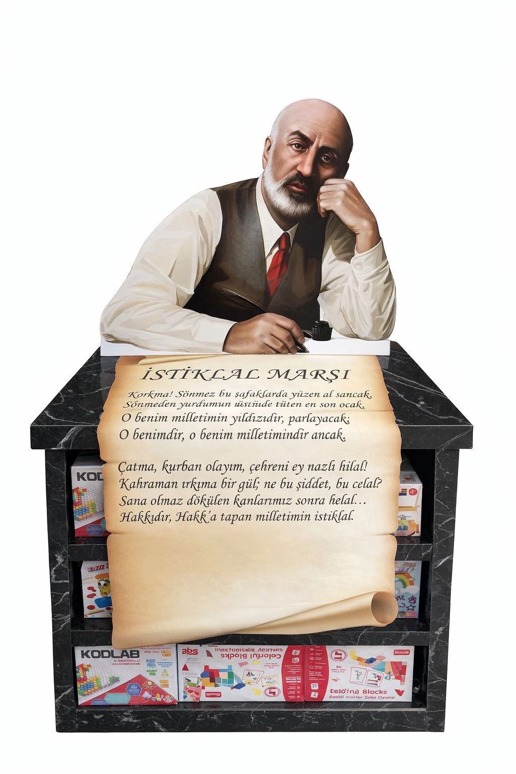 Okulekspres Mehmet Akif Ersoy Maketi ve İstiklal Marşı Seti 