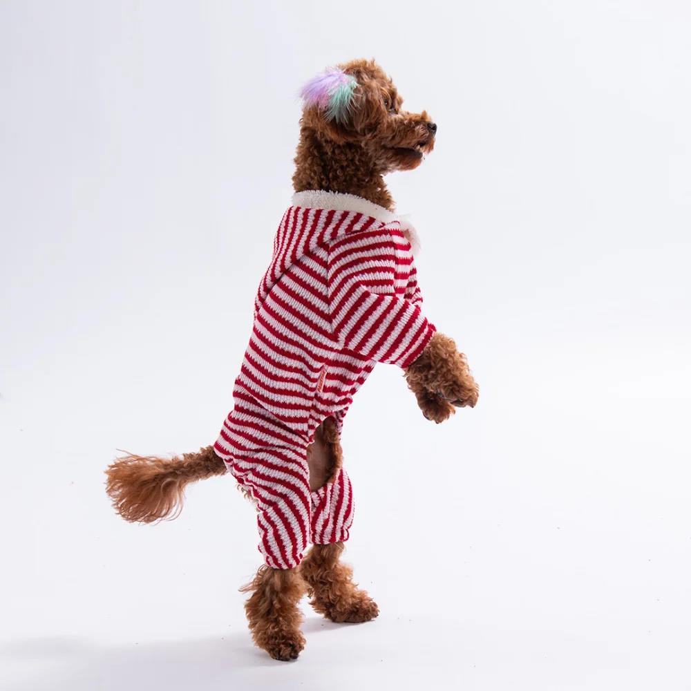 PawStar 25909- Elf Stripe Kapşonlu Tulum