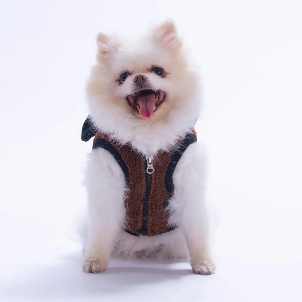 PawStar 26103 Kahverengi Tahoe Plush Yelek