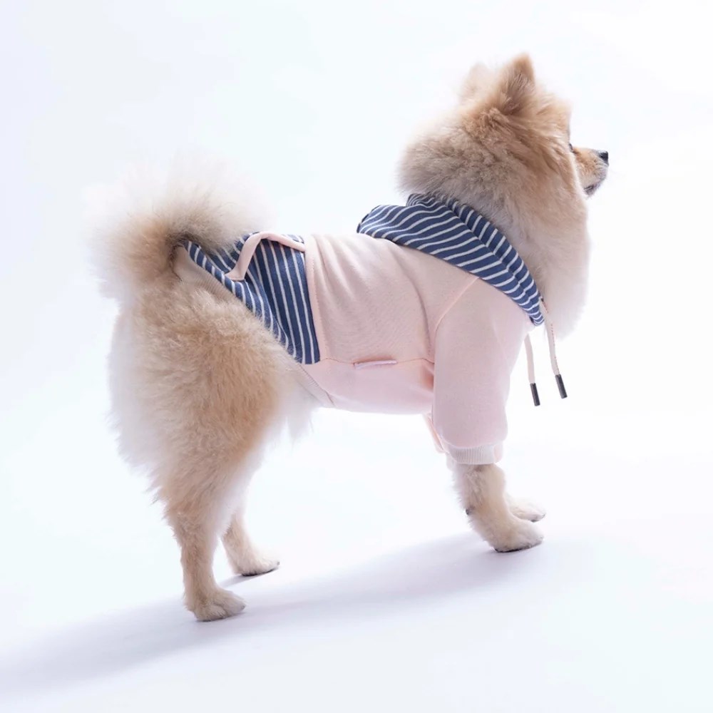 PawStar 26724 Pembe Sera Stripe Hoodie