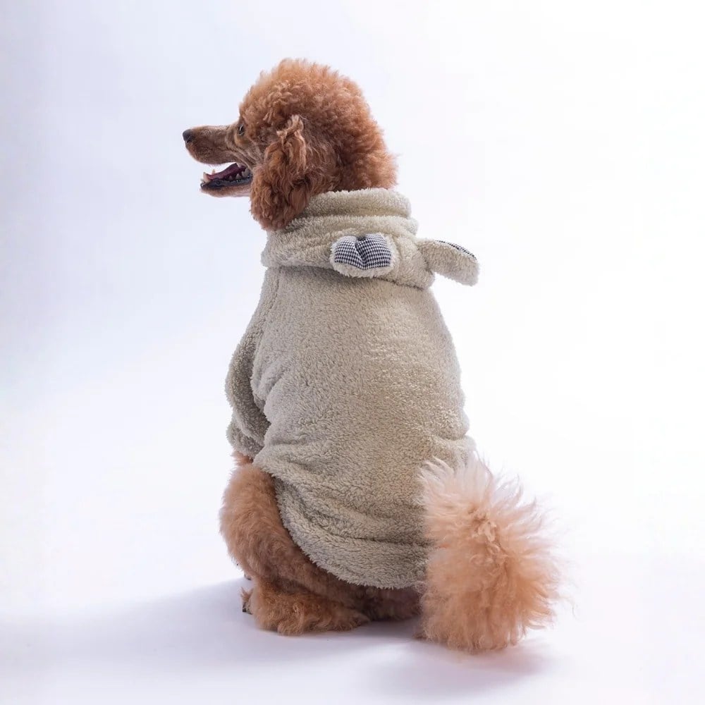 PawStar 26735 Açık Bej LuccaTeddy Hoodie