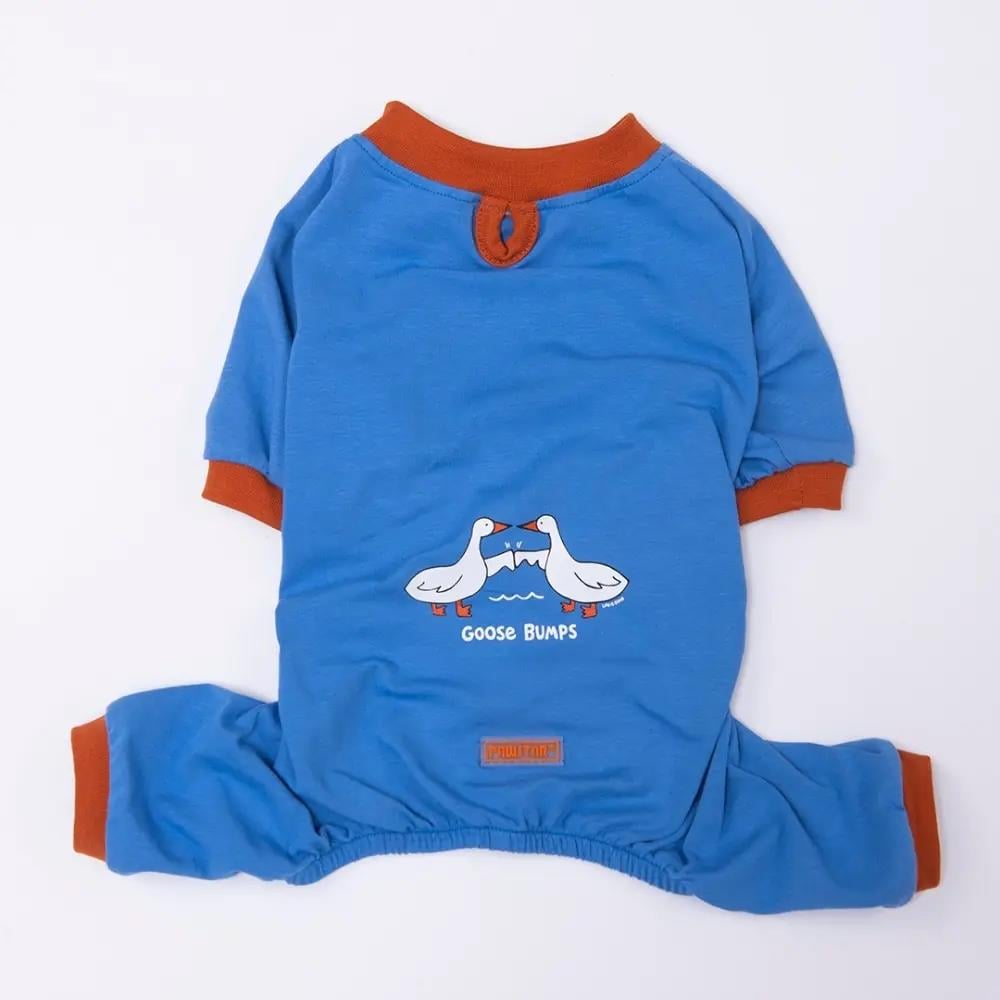 PawStar 26951 Mavi Ducks Büyük Irk Pijama Tulum