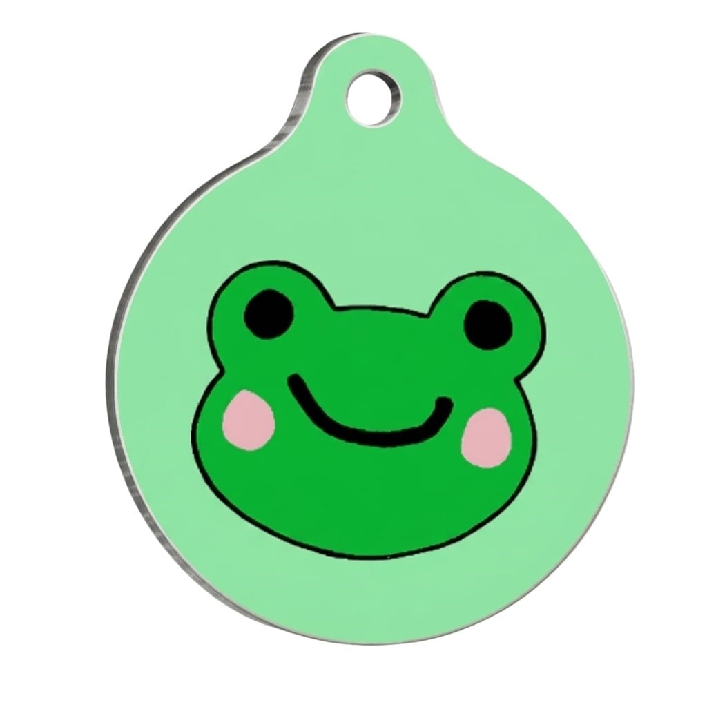 PawStar QR33 Frog Desenli Kedi Köpek İsimliği