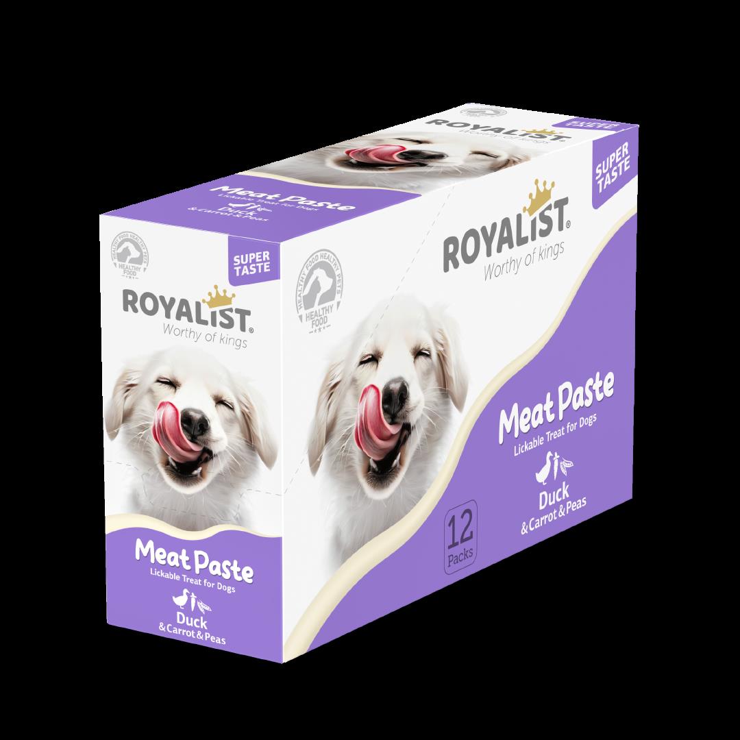Royalist Meat Paste Ördekli Havuçlu ve Bezelyeli Köpek Ödülü 90 Gr