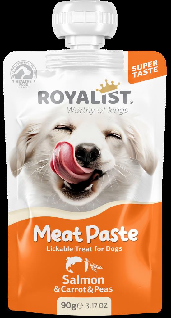 Royalist Meat Paste Somonlu Havuçlu ve Bezelyeli Köpek Ödülü 90 Gr