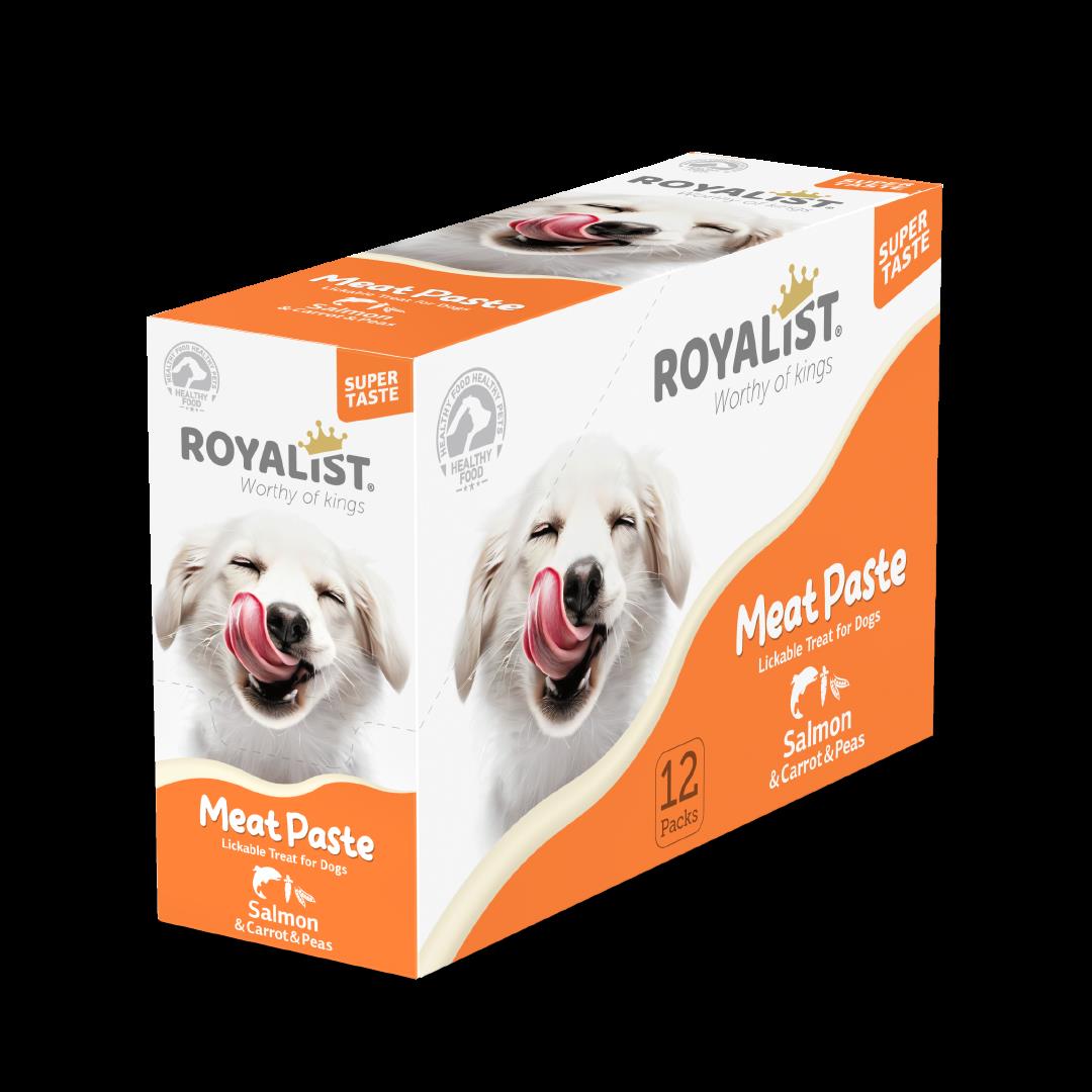 Royalist Meat Paste Somonlu Havuçlu ve Bezelyeli Köpek Ödülü 90 Gr