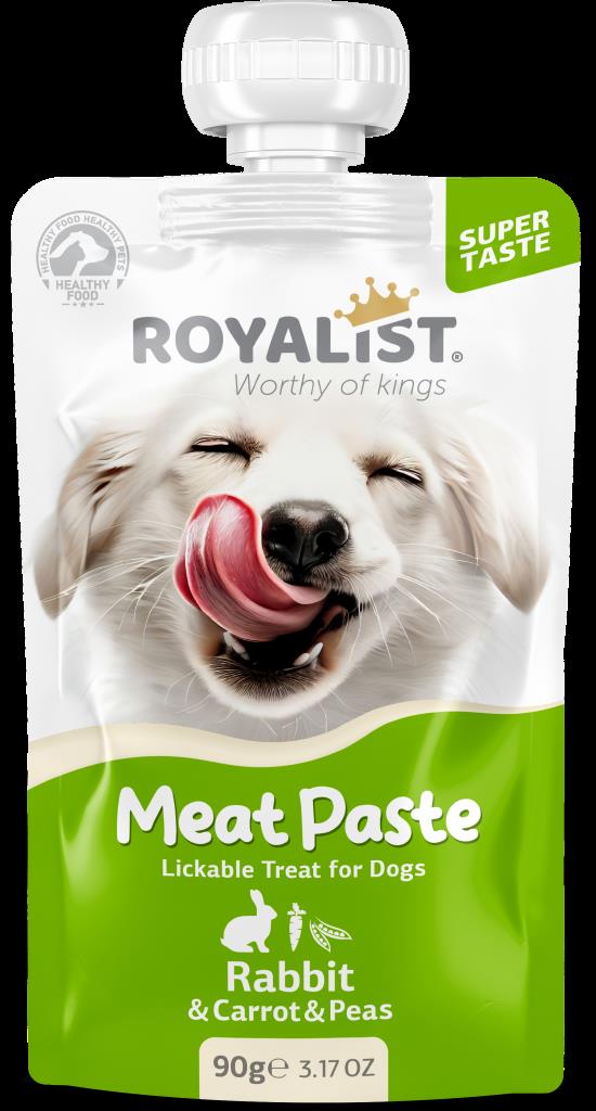 Royalist Meat Paste Tavşanlı Havuçlu ve Bezelyeli Köpek Ödülü 90 Gr