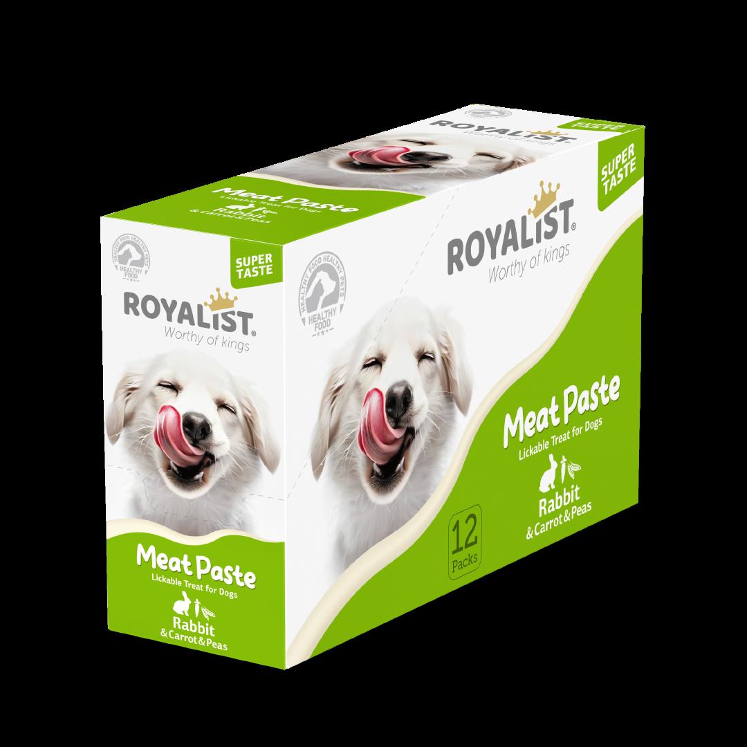 Royalist Meat Paste Tavşanlı Havuçlu ve Bezelyeli Köpek Ödülü 90 Gr