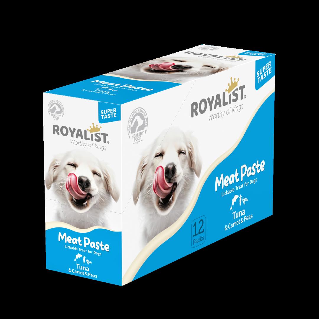 Royalist Meat Paste Ton Balıklı Havuçlu ve Bezelyeli Köpek Ödülü 90 Gr