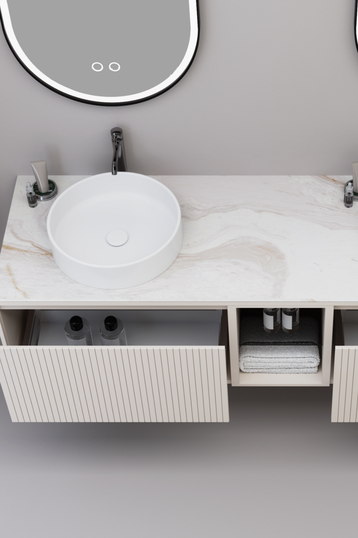 Almonde Banyo Dolabı