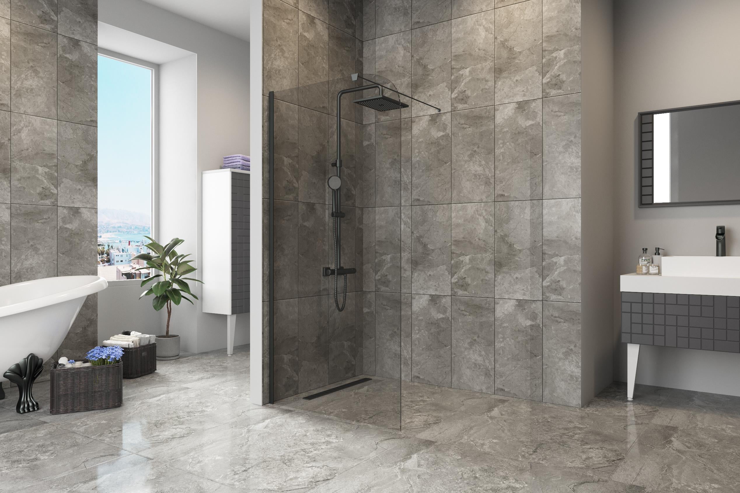 Fit Temperli 6 mm Sabit Panel Cam Duşakabin